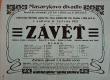 Jičín, Tyl, Závěť - plakát, 1927