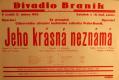 Praha-Braník, SDO, Jeho krásná neznámá - plakát, 1932