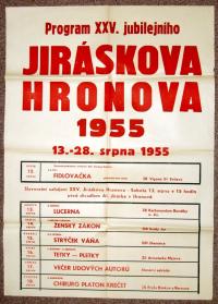25.JH, programový plakát, 1955.