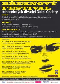 Dolní Chabry, Březnový festival, plakát, 2014
