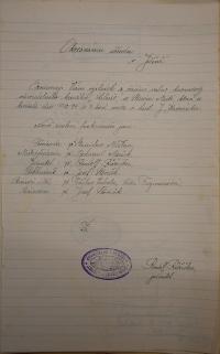 Staré Místo, Libuše, volba funkcionářů, 1934