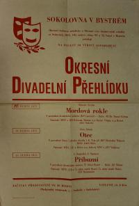 Bystré, OP divadelních souborů - plakát, 1975
