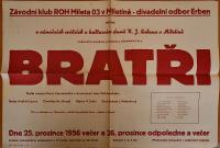 Miletín, Erben, Bratři - plakát, 1956