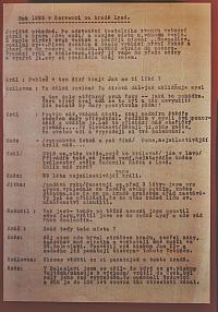 Lysá nad Labem, výstava DIVADLO JE PODIVUHODNÁ VĚC..., výstavní panel, 2018