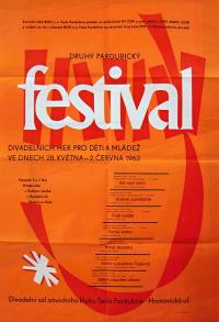 Pardubice, Festival divadelních her pro děti a mládež - plakát, 1962
