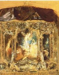 Liberec, Reichenberger Stadttheater, Gustav Klimt, skica opony, 1883