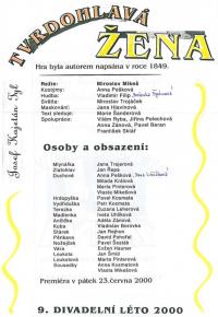 Netolice, Tyl, Tvrdohlavá žena - plakát, 2000