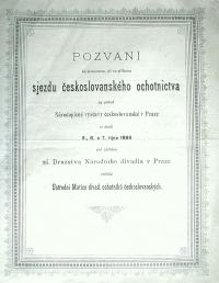 ÚMDOČ, sjezd českoslovanského ochotnictva, 1895, pozvánka