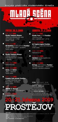 Prostějov, Mladá scéna 2009 - plakát
