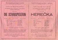 Radnice, Spolek divadelních ochotníků, Herečka – plakát, 1944