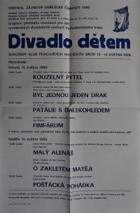 Hradec Králové, Krajské kulturní středisko, Impuls, Havlíčkův Brod, KP inscenací pro děti a mládež, 1989
