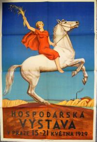 Praha, Hospodářská výstava - plakát, 1929