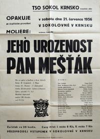 Krnsko, Sokol, Jeho urozenost pan měšťák - plakát, 1956