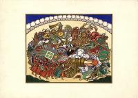 Praha, Národní divadlo, BILIBIN Ivan Jakovlevič, návrh opony pro inscenaci Car Saltan, 1935