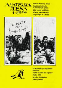 Amatérská scéna, titulní strana, 1991/4