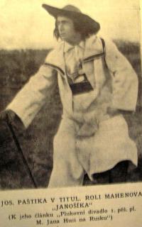Rusko, Divadlo 1. pěšího pluku M.Jana Husi, Jos.Paštika jako Janošík,foto,