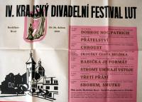 Havlíčkův Brod, Krajský divadelní festival LUT 1959 - plakát