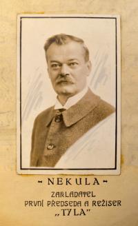 Prostějov, Tyl, Jakub Nekula, zakladatel, předseda, režisér a herec  spolku