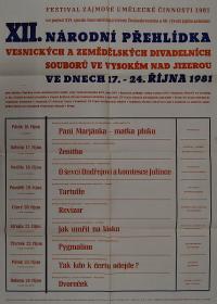 Hradec Králové, Krajské kulturní středisko, Impuls, Vysoké nad Jizerou, NP Krakonošův divadelní podzim, 1981