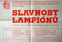Světlá nad Sázavou, ČSM, Slavnost lampiónů - plakát, 1960