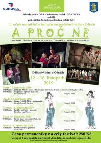 Odry, Nesoutěžní festival amatérského divadla A proč ne  - plakát, 2019