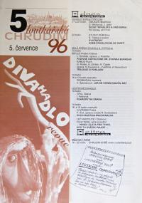 Chrudim, Loutkářská Chrudim, Zpravodaj č. 5, 1996