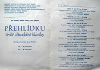 Žebrák, Erbenův Žebrák, přehlídka české divadelní klasiky, program, 1974