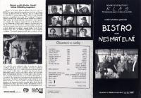 Klášterec n. Ohří, KLAS, Bistro aneb Nesmrtelní, program, 1999