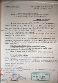 Třebíč, Okresní úřad, povolování představení, 1939