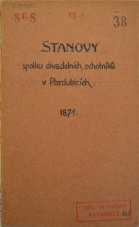 Pardubice, Spolek divadelních ochotníků, Spolkové stanovy, 1867 - 1931