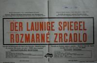 Praha, Rozmarné zrcadlo, Jan Snížek, Největší divadelní zájezd Protektorátem - plakát, 1942