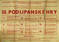 Kostelec nad Černými Lesy, 3. Podlipanské hry - plakát, 1960