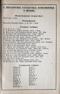 Souš, Tyl, Pamětní spis I. divadelní výstavky, 1925