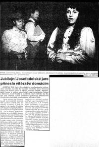 Josefův Důl, Tyl, Ryba ve čtyřech, novinový článek 1999