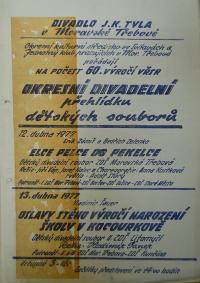 Moravská Třebová, OP dětských divadelních souborů - plakát, 1977