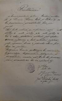 Lubná, Schválení hostince Simona Flídra pro divadelní představení