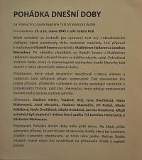 Lysá nad Labem, výstava DIVADLO JE PODIVUHODNÁ VĚC..., výstavní panel, 2018