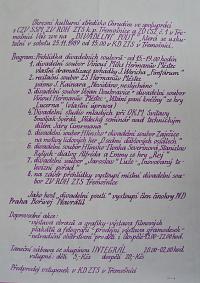 Třemošnice, SSM, ZTS, ČSŽ, Divadelní pouť - plakát, 1989