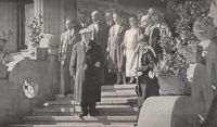 Červený Kostelec, návštěva A. Jiráska, 1926