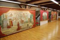 Prachatice, malované opony z fondu div.odd. Národního muzea