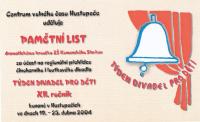 Slavkov u Brna, ZŠ Komenského, pamětní list k účasti na reg.přehlídce v Hustopečích, 2004