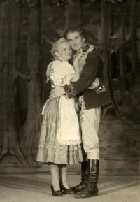 Praha-Kobylisy, Lidové divadlo, Strakonický dudák, 1952