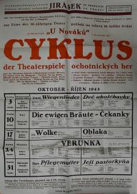 Třebeš, Jednota divadelních ochotníků, Plakáty