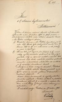 Deštná, ustavení divadelní komise, kontrola divadelních prostor, 1894