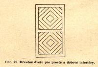 Cimler, František, Praktické jeviště, obr. 79, dřevěné dveře, 1946