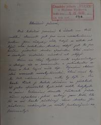 Nový Bydžov, Jirásek, Korespondence souboru