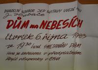 Litomyšl, JKP, Dům na nebesích - plakát, 1983