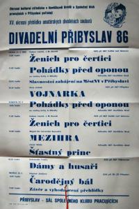 Přibyslav, Divadelní Přibyslav 1986 - plakát