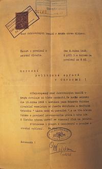 Srní, Hasiči, Láska nedá si poroučet, 1923