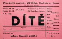 Praha-Hrdlořezy-Jarov, Osvěta, Dítě - plakát, 1942